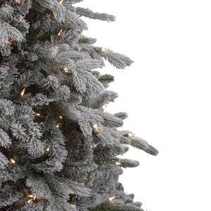 Groothandel 210 Cm Led Pre-Lit Snowing Kerstboom Premium Sneeuw Gevlokt Pe Xmas Boom - Product Image 4