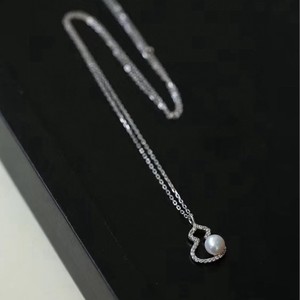 Pendentif rond Aurora en argent véritable S925 avec perle de chanvre, nouveau style chinois, ensemble de bijoux fins, argent pur, gourde à trésor, boucles d'oreilles Fulu incluses - Product Image 3