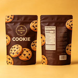 Bolsa de Embalaje para Galletas con Cierre Hermético Personalizada, Bolsa para Galletas con Cierre Vertical - Product Image 2