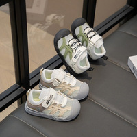 Nouvelles Chaussures de Marche pour Tout-Petits 2026 – Baskets Unisexe Printemps/Été en Maille à Semelle Souple Antidérapante avec Motif Écossais et Fermeture Velcro