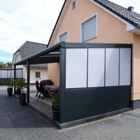 Toit de véranda en aluminium, auvent extérieur en polycarbonate, auvent en aluminium pour terrasse de maison