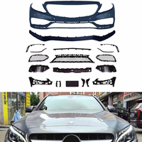 Kit carrosserie Quinn pour Mercedes-Benz Classe C W205 2015-2018, matériau PP, fixation par vis, style AMG, kit de calandre avant pour lifting, 100% compatible