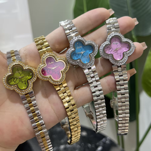 Scottie 9758 Orologio da Donna al Quarzo Ultimo Design a Forma di Fiore in Acciaio Inossidabile Orologio da Polso di Lusso Moderno con Cassa in Lega e Vetro - Product Image 1