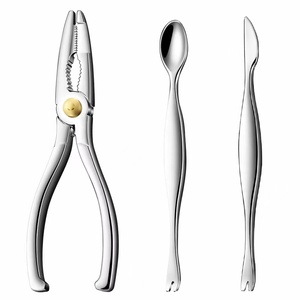 <span class=keywords><strong>Set</strong></span> di 3 Utensili <span class=keywords><strong>per</strong></span> Frutti di Mare 2026: Pinze <span class=keywords><strong>per</strong></span> Gamberi e Aragoste, Coltello <span class=keywords><strong>per</strong></span> Granchi, con Scatola Nera - Product Image 2