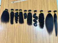 Extensions de Cheveux Humains Remy Brésiliens Vierges de Haute Qualité, Double Trame, Double Tirage, Boucles Naturelles Fumi Volumineuses, 100% Cuticules Intactes