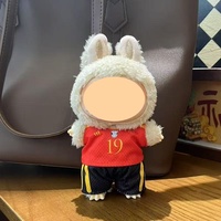 Ensemble de vêtements interchangeables en jersey pour poupée en peluche LABUBU V1/V2/V3 - Accessoires de jouet en coton, tenue de ballon de jersey de dessin animé