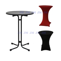 Petite Table ronde portable haut de gamme Cocktail Design moderne en plastique pliant meubles de maison salon bar utilisation