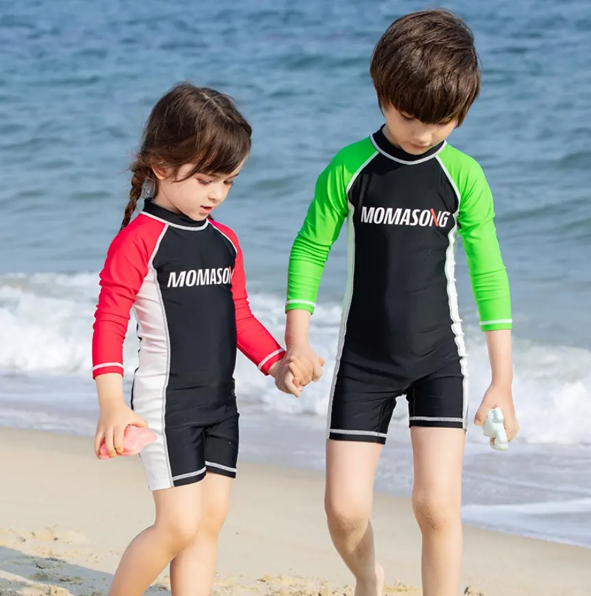 Baby Boy Girl Swimsuit One Piece Surfing Suits Beach Swimwear Rash Guard