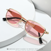 Lunettes de soleil de créateur de mode, marques célèbres, collection 2026, montures carrées en métal, verres rétro populaires pour femmes et hommes