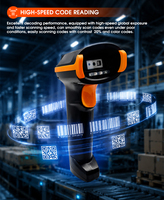 Escáner de Código de Barras Industrial Inalámbrico Rakinda S3 2D, Pistola de Escaneo de Códigos QR 2.4G, Sensor CMOS, 12 Horas de Funcionamiento