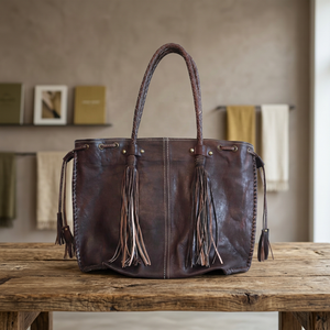 Bolso de hombro de cuero genuino premium - Product Image 6