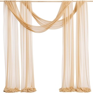 <span class=keywords><strong>Elegante</strong></span> Chiffon da tavolo <span class=keywords><strong>Runner</strong></span> pura <span class=keywords><strong>tovaglia</strong></span> solida per il rustico Boho ricevimento di nozze festa decorazione della parete della casa - Product Image 2