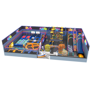 Aire de jeux intérieure futuriste néon pour e-sport, conception personnalisée, trampolines haute capacité, piscines à balles, compétitions amusantes, tendance - Product Image 3