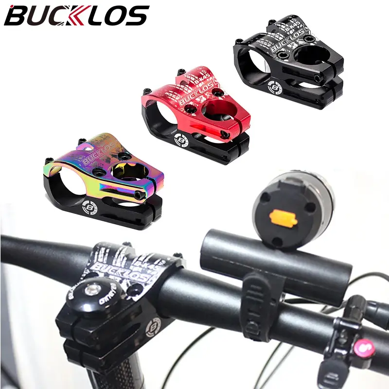 OEM/ODM BUCKLOS 35/31.8mm自転車ハンドルバーショートステム45mmアルミニウム合金MTBロードバイクステム高強度サイクリングステム