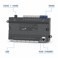 Contrôleur d'automatisation de bâtiment EC-1208 BACnet IP MS/TP Modbus TCP RTU DDC, 12 entrées universelles, 6 sorties universelles, HVAC, rail DIN