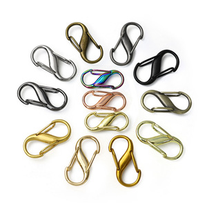 Hebilla metálica de doble extremo – Gancho duradero de aleación de zinc para encortar correas de hombro y conectar cadenas - Product Image 2