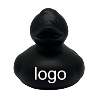 Jouet de bain en Mini canard noir personnalisé, 5.5x5x4.5cm, assortiment de curseur d'eau pour enfant, jardin en caoutchouc