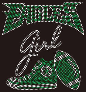 Kustomisasi transfer berlian imitasi setrika untuk tim olahraga - Product Image 5