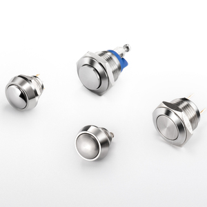 زر ضغط لحظي 12 مم بغطاء أسود 5 أمبير 250 فولت مصنف IP64 أزرار ضغط للآلات الصناعية - Product Image 6