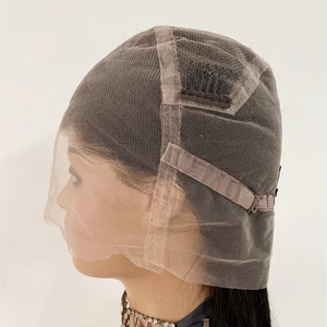 DX203 transparent pleine dentelle tresse perruques mèches de cheveux humains pour tresses africaines peluca tressage sans colle natrual remy perruque droite - Product Image 1