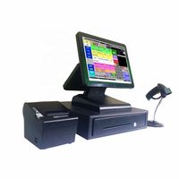 Terminal Punto de Venta con Pantalla Táctil Capacitiva Android Windows para Restaurantes y Comercios, Caja Registradora Todo en Uno, Sistemas POS 15/15.6