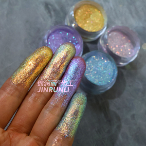 Cầu vồng Holographic Tắc Kè Hoa lỏng sắc tố Eyeshadow-cao sắc tố multichrome lấp lánh bột cho nàng tiên cá & tưởng tượng trang điểm - Product Image 2