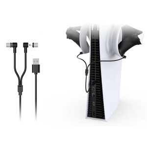 Câble magnétique 2 en 1 TP5-2520 Type C pour Nintendo Switch, câble de charge pour <span class=keywords><strong>PS5</strong></span> / <span class=keywords><strong>PS</strong></span> <span class=keywords><strong>VR2</strong></span> - Product Image 3