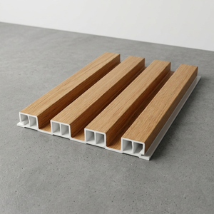 Paneles de Pared de Madera Modernos con Diseño de Rayas, Paneles Decorativos Insonorizantes para Interiores, Estilo Contemporáneo para Uso Doméstico - Product Image 1