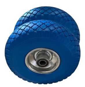 Ruedas Antipinchazos de Espuma de PU Maxtop OEM de 16 mm con Rodamiento Normal 10x3.00-4, Neumáticos para Carrito de Jardín de 260x85 mm, Rueda de Carretilla de 10 Pulgadas - Product Image 1