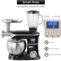 Mélangeur Électrique Multifonctionnel OEM 6.5L 7L pour Pâte et Gâteaux, Robot Culinaire Domestique avec Minuteur LCD