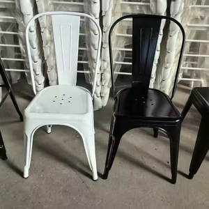 Sillas <span class=keywords><strong>Tolix</strong></span> Apilables de Metal para Interiores y Exteriores, de Alta Calidad, Cómodas, Económicas, Estilo Industrial, Vintage, Antiguo, para Comedor, Bar, Cafetería - Product Image 6