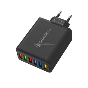 6 USB Cargador rápido Múltiples 6 puertos <span class=keywords><strong>Carga</strong></span> rápida 5V 3A Teléfono <span class=keywords><strong>celular</strong></span> móvil USB Cargador rápido para Samsung/Xiaomi/Huawei - Product Image 1