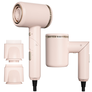 Portable Dryer Ionic Hair Dryer Mini High Speed DC Motor Foldable Hair Dryer with Magnetic Concentrator - Product Image 1