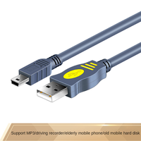 MiniUSB2.0 kabel data t-port perekam berkendara kabel daya disk keras telepon MP3 kabel koneksi data