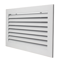 Bonne qualité décoratif en aluminium hvac courbe lames fixées renturn grille d'air