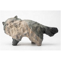 Ornement animal de sol de couleur fabriqué à la main Sculpture en céramique de lapin mignon nordique pour la décoration d'hôtel