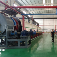 Capacité avancée de machine de pyrolyse continue de pneu 50tpd