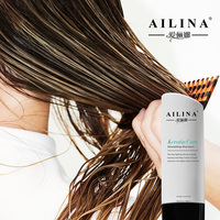 Crème capillaire lissante pour cheveux gras, shampoing, revitalisant, sans silicone, à l'huile de noix du Maroc et à la vitamine E, faible MOQ, logo personnalisé pour les marques de salons