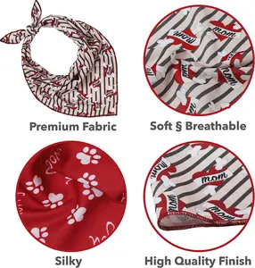 <span class=keywords><strong>Super</strong></span> Cute Pet Bandana Patrón encantador Imprimir logo Digital <span class=keywords><strong>Doble</strong></span> <span class=keywords><strong>cara</strong></span> Regalo Tamaños ajustables Perro Gato Bandana - Product Image 3