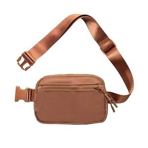 Trendy Nylon Waist Bag <b>Large</b> Belt Bag Transparent Purple Fanny Pack Embroidered logo - Product Image 2