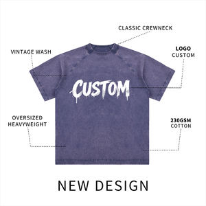 Camiseta Clásica Prelavada de Estilo Envejecido, Unisex, Cuello Redondo, Algodón, Venta al Por Mayor, Personalizable con Logotipo, Artículos Promocionales Corporativos - Product Image 2