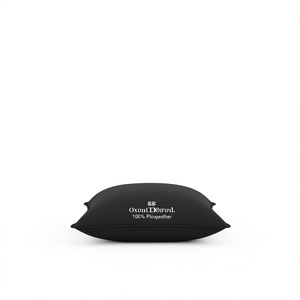Cojín de Exterior OxontDorod Negro Rectangular 100% Poliéster, Cojín de Jardín para Todas las Estaciones, Tejido - Product Image 1