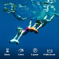 Camolech scooter aquatique à double moteur 40M étanche avec support de caméra pour la plongée en apnée