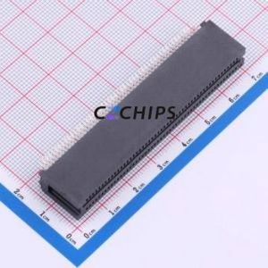 HEE100LP03BK Gold Finger Connector Through hole Component (THT),P=1.27mm Connector EDGE SLOT 1.27mm 100P Clamp Plate - Product Image 1