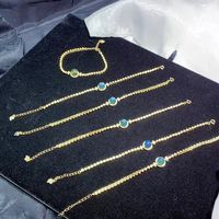 Bracelet chaîne tennis unisexe en argent 925 certifié, ambre bleu mexicain véritable, joncs manchette, bijoux fins, vente directe usine