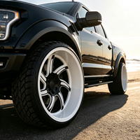 Jantes forgées personnalisées SL 24X14 26X14 26X16 28x16 30x16 6x139.7 8x170 8x180 à déport profond polies pour Ford F150 GMC Sierra 1500