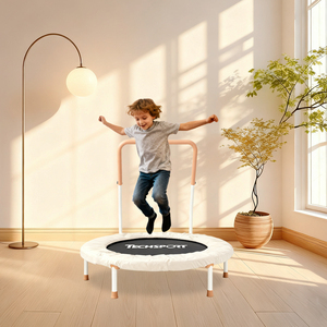 Trampolino Fitness Tianxin per Bambini, Mini Formato con Maniglia di Sicurezza Inclusa, Tappeto Elastico da Interno per Bambini 3-6 Anni - Product Image 3