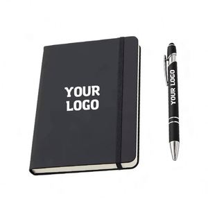 Wholesale Custom Logo PU Leather Note Book A5 A6 Promo Business School Office Gift <b>Diary</b> Journal <b>Notebook</b> With Elastic Band - Product Image 1