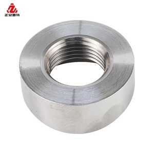 Écrou rond cylindrique épais à sangle, usiné CNC de précision, en acier inoxydable, pour fixation de roulement d'arbre, OEM - Product Image 1