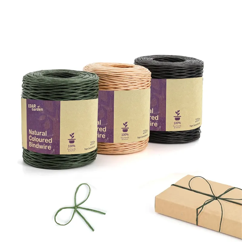 Natural Coloured Bindwire Floral Vine Wire Bind Rustic Wire Wrapping Wire for Flower Bouquets